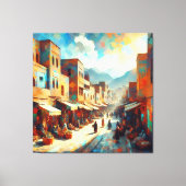 Moroccan_Market_in_Agdz Canvas Afdruk (Voorkant)