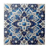 Moroccan Mediterranean Faux Diamond Tile Pattern Tegeltje (Voorkant)