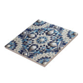 Moroccan Mediterranean Faux Diamond Tile Pattern Tegeltje (Zijkant)
