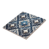 Moroccan Mediterranean Faux Diamond Tile Pattern Tegeltje (Zijkant)