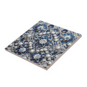 Moroccan Mediterranean Faux Diamond Tile Pattern Tegeltje (Zijkant)