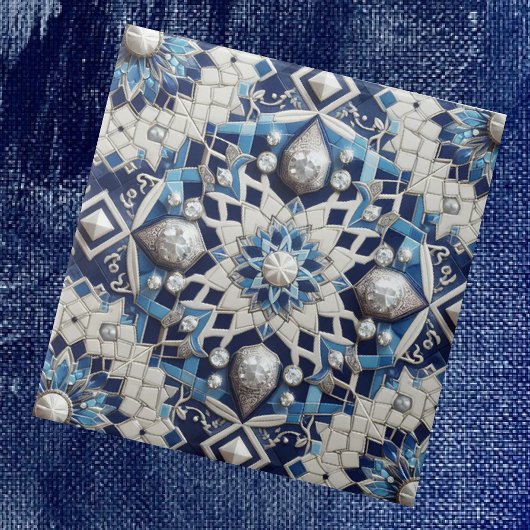 Moroccan Mediterranean Faux Diamond Tile Pattern Tegeltje