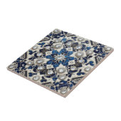 Moroccan Mediterranean Faux Diamond Tile Pattern Tegeltje (Zijkant)
