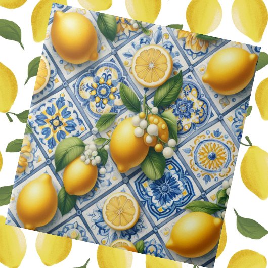 Moroccan Mediterranean Lemons  Tegeltje