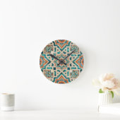 Moroccan Mosaic Pattern Ronde Klok (Huis)