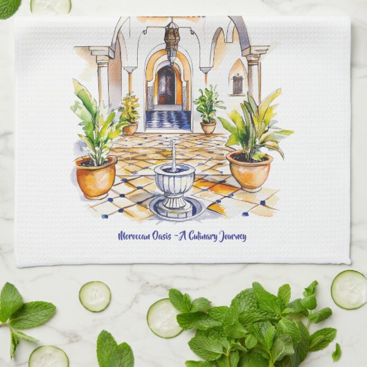 Moroccan Oasis - A Culinary Journey Kitchen Towels Theedoek (Gevouwen)
