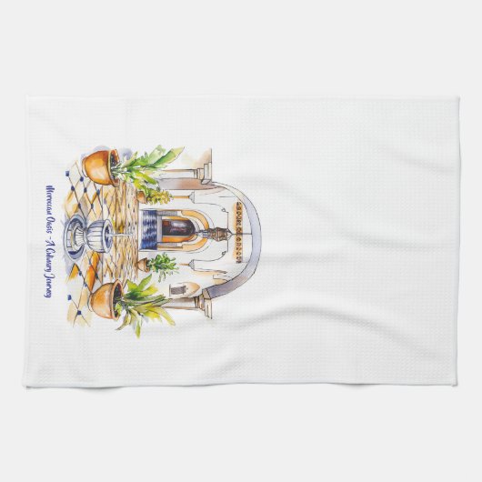 Moroccan Oasis - A Culinary Journey Kitchen Towels Theedoek (Horizontaal)