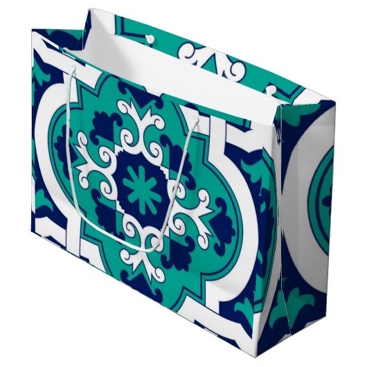 Moroccan Oasis Mosaic for Luxury Mediterranean Groot Cadeauzakje (Voorkant Gekanteld)