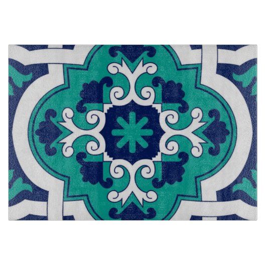 Moroccan Oasis Mosaic for Luxury Mediterranean  Snijplank (Voorkant)