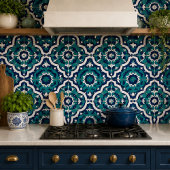 Moroccan Oasis Mosaic for Luxury Mediterranean Tegeltje