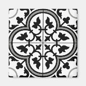 Moroccan Ornamental Tegel Pattern Magneet (Voorkant)