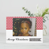 Moroccan Photo Christmas Card Feestdagenkaart (Staand voorkant)
