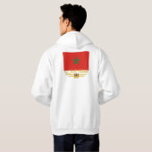 "Moroccan Pride 2" Shirten Hoodie (Achterkant volledig)