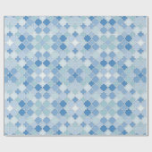 Moroccan Quatrefoil Blue Azure Cerulean Cornflower Cadeaupapier (Vlak)