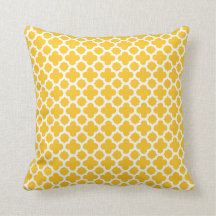 Moroccan Quatrefoil Pattern Sunshine Yellow