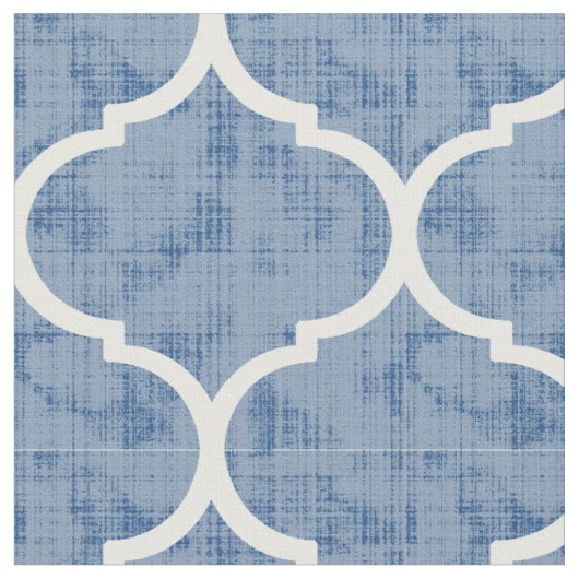 Moroccan Quatrefoil Tile Pattern Home Decor Stof (Close Up)