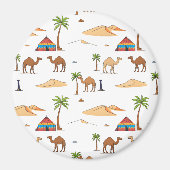 Moroccan Sahara Desert Camels Magneet (Voorkant)