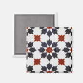 Moroccan Star Shape Tegel Pattern Magneet (Voorkant / Achterkant)