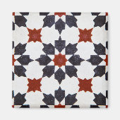 Moroccan Star Shape Tegel Pattern Magneet (Voorkant)