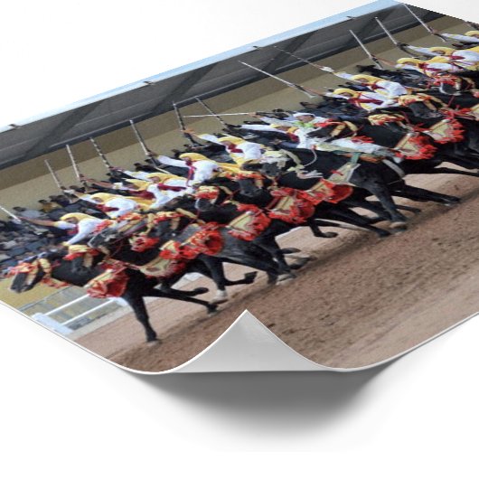 Moroccan Tbourida Poster (Hoek)