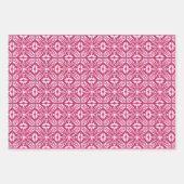 Moroccan Tile, Blue, Fuchsia Pink, Turquoise Inpakpapier Vel (Voorkant 2)