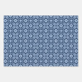 Moroccan Tile, Blue, Fuchsia Pink, Turquoise Inpakpapier Vel (Voorkant)