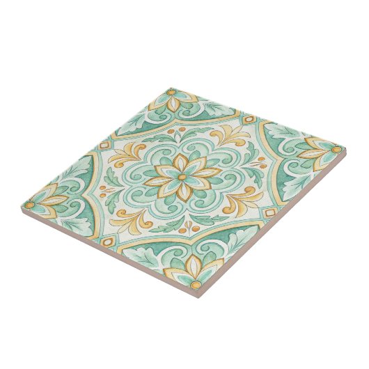 Moroccan Tile Mediterranean Home Decor Tegeltje (Zijkant)