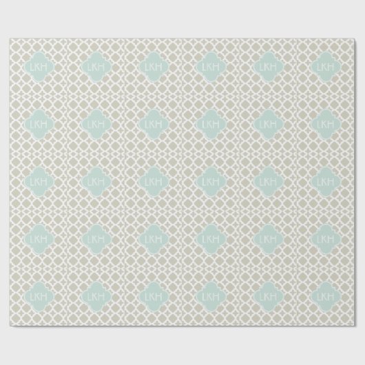 MOROCCAN TILE MONOGRAM CADEAUPAPIER (Vlak)