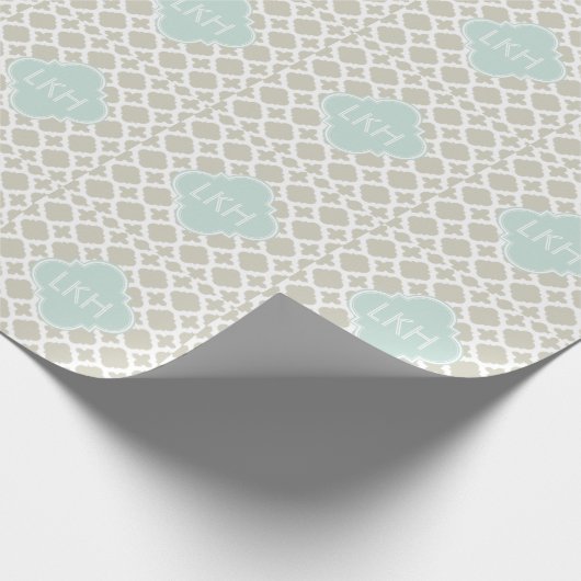 MOROCCAN TILE MONOGRAM CADEAUPAPIER (Hoek)
