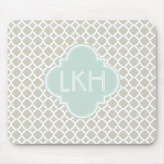 MOROCCAN TILE MONOGRAM MUISMAT (Voorkant)