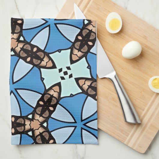 Moroccan Tile Pattern -2 Theedoek (Quarter Fold)