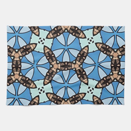 Moroccan Tile Pattern -2 Theedoek (Horizontaal)