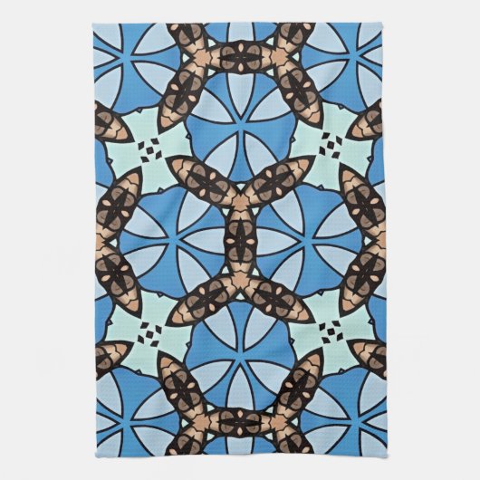 Moroccan Tile Pattern -2 Theedoek (Verticaal)