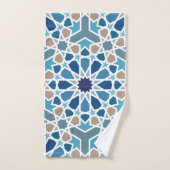 Moroccan Tile Pattern Bad Handdoek (Handdoek)