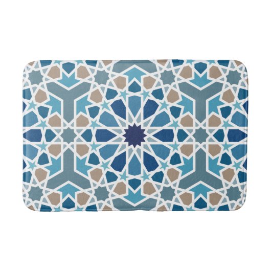 Moroccan Tile Pattern Badmat (Voorkant)