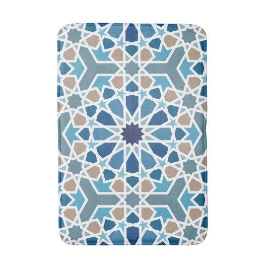 Moroccan Tile Pattern Badmat (Voorkant Verticaal)
