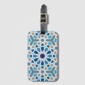 Moroccan Tile Pattern Bagagelabel (Voorkant (verticaal))