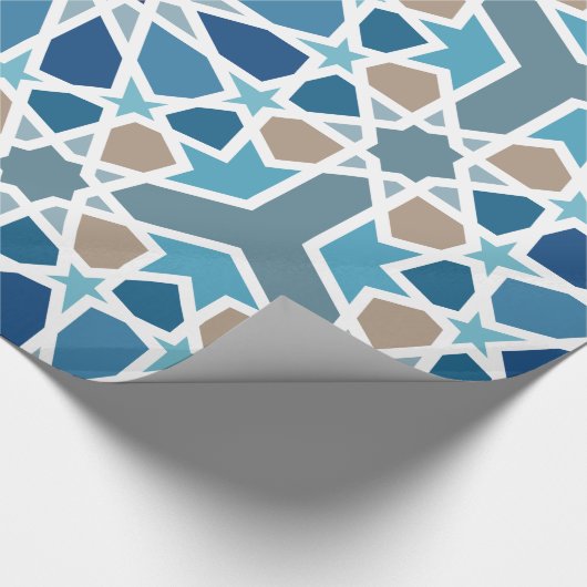 Moroccan Tile Pattern Cadeaupapier (Hoek)