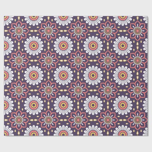 Moroccan Tile Pattern Cadeaupapier (Vlak)