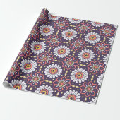 Moroccan Tile Pattern Cadeaupapier (Uitgerold)