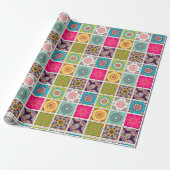 Moroccan Tile Pattern Cadeaupapier (Uitgerold)