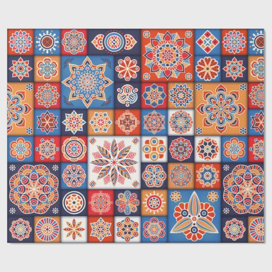 Moroccan Tile Pattern Cadeaupapier (Vlak)