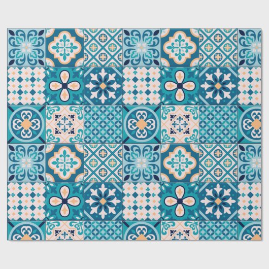 Moroccan Tile Pattern Cadeaupapier (Vlak)