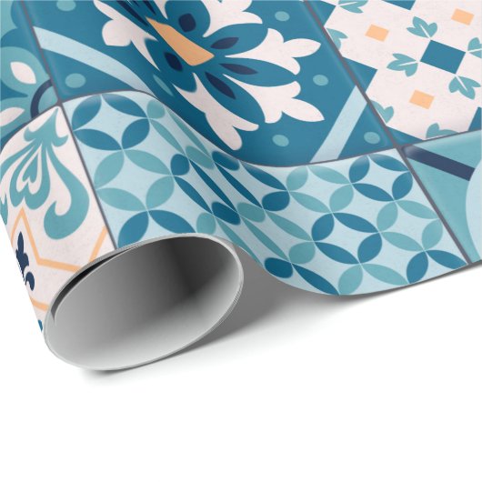 Moroccan Tile Pattern Cadeaupapier (Rol Hoek)