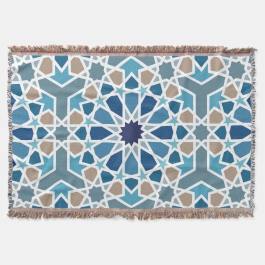 Moroccan Tile Pattern Deken (Voorkant)