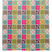 Moroccan Tile Pattern Douchegordijn (Voorkant)