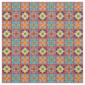 Moroccan Tile Pattern Fabric Quilting Sewing Stof (Swatch)