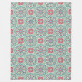 Moroccan Tile Pattern Fleece Deken (Voorkant)