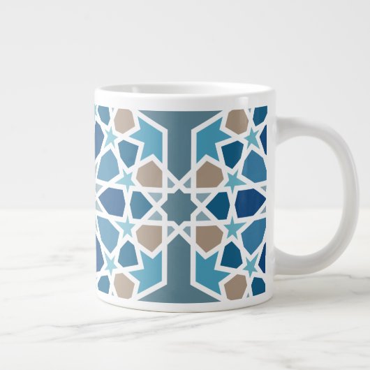 Moroccan Tile Pattern Grote Koffiekop (Rechts)