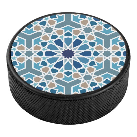 Moroccan Tile Pattern Hockey Puck (3/4)